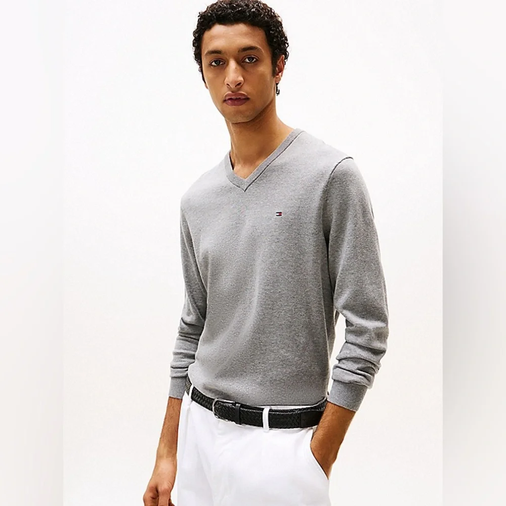 🆕 Tommy Hilfigure XL pullover puma cotton cashmere blend NWT - Picture 2 of 8